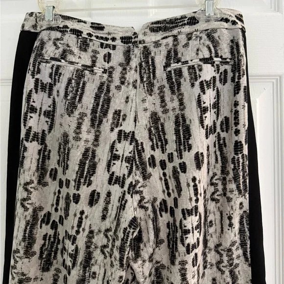 BCBGMaxAzria RASHA Black and White Wide Leg Pants Size Small - Picture 8 of 16